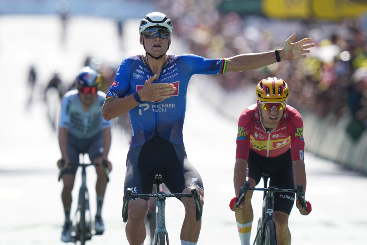 Tour de France: Van der Poel wins ninth stage, Pogacar remains in yellow