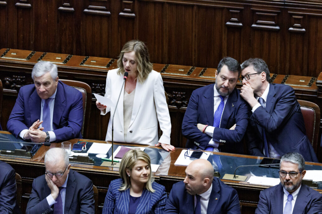 Government: Pre-Cabinet Meeting Between Meloni, Deputy Leaders Salvini and Tajani, and Giorgetti