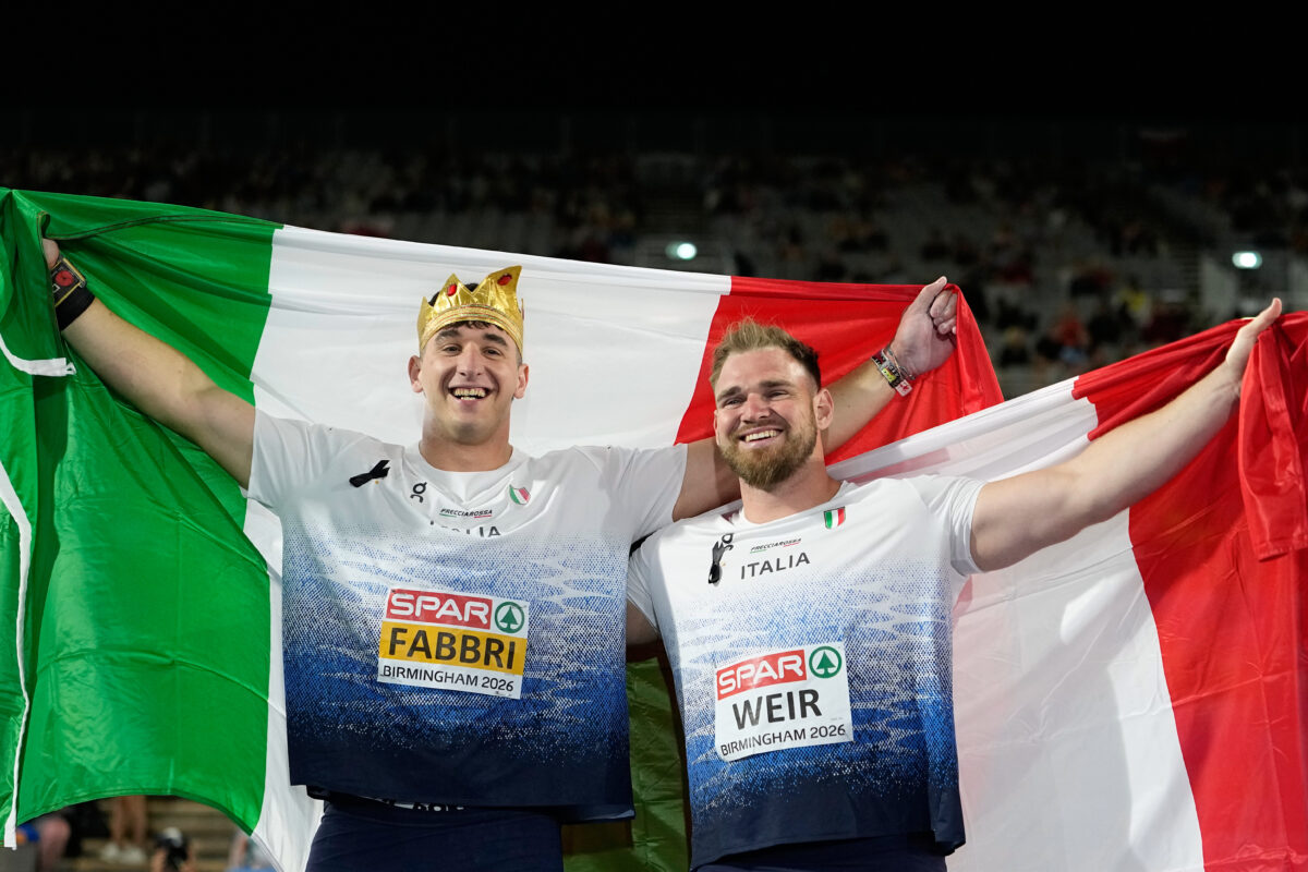 European Athletics Championships: Italian one-two in the shot put, Fabbri takes gold and Weir silver European Athletics Championships: Italian one-two in the shot put, Fabbri takes gold and Weir silver