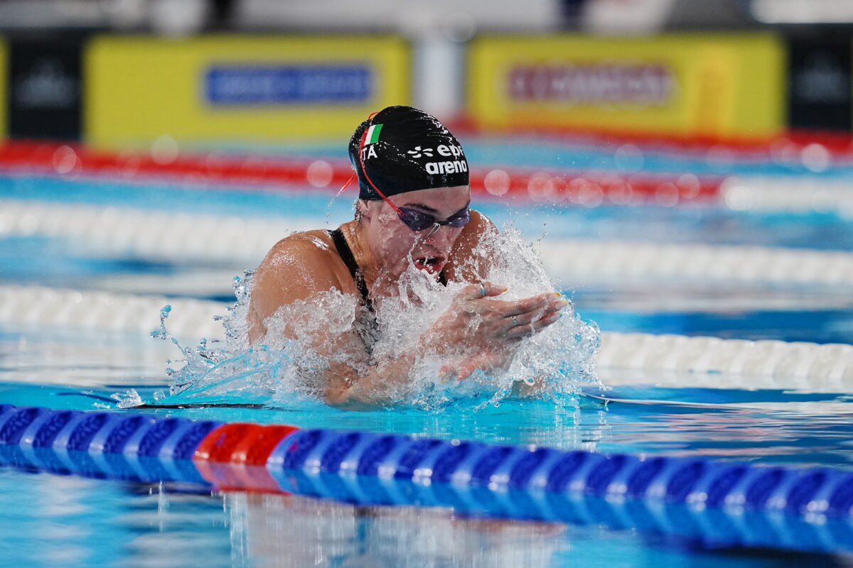 European Swimming Championships: Benedetta Pilato reaches the 50m breaststroke final