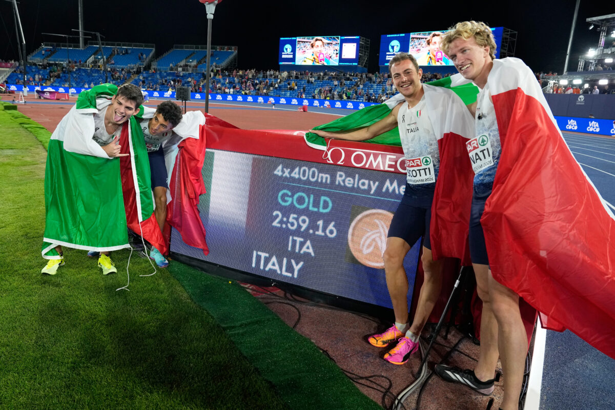 Athletics: European Championships, gold for Italy’s men’s 4x400m relay