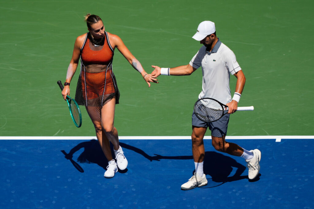 US Open: mixed doubles – Sabalenka and Djokovic knocked out in the first round