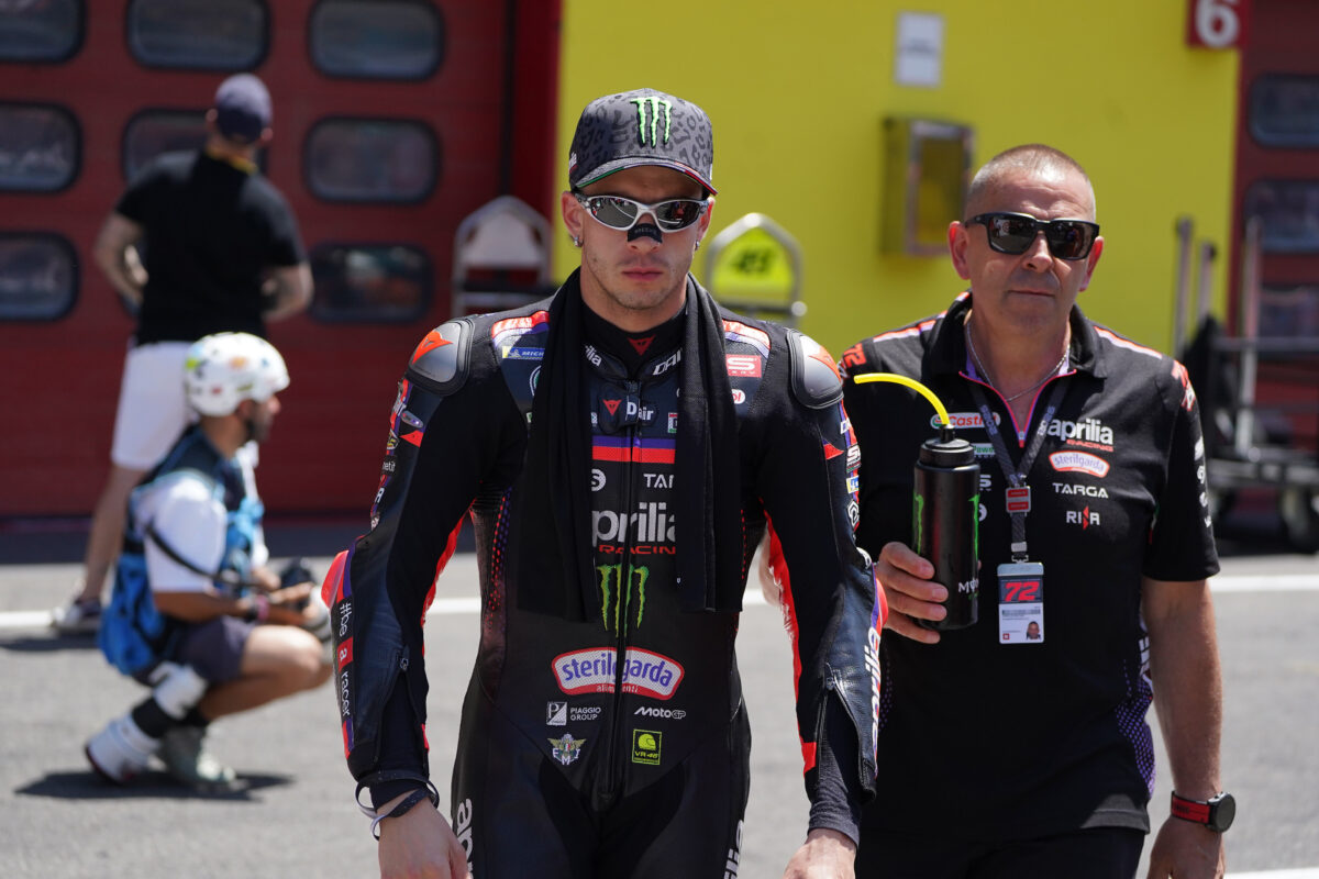Aprilia, Bezzecchi: ‘My shoulder’s better, but my knee’s playing up’