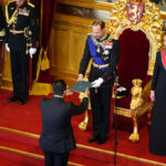 Norway: King Haakon takes the oath of office before Parliament