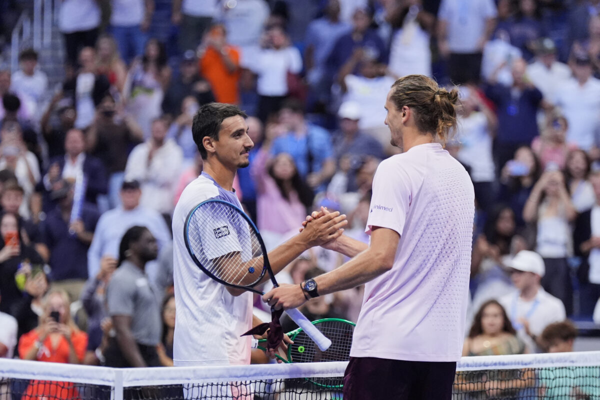 US Open: Sonego gives Zverev a run for his money, the Italian only succumbs in the fifth set