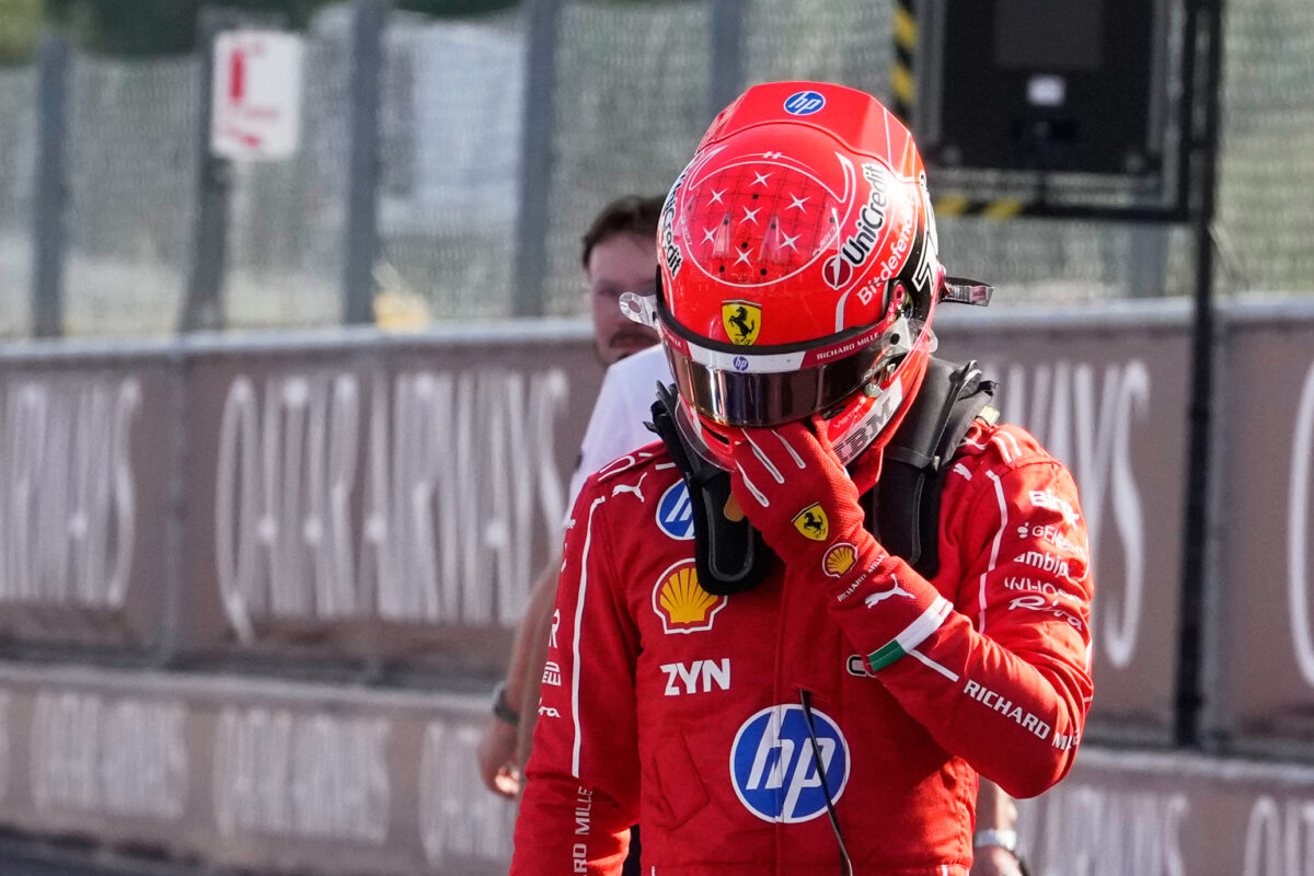 F1: Leclerc forced to retire after crash at Monza; driver is unharmed F1: Leclerc forced to retire after crash at Monza; driver is unharmed