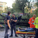 Milan: a branch falls in Piazza Risorgimento, 3 people injured