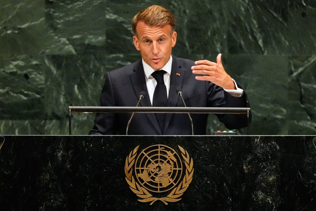 Macron: “Standing with the United Nations in the Face of the Law of the Jungle” Macron: “Standing with the United Nations in the Face of the Law of the Jungle”