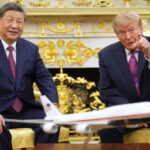 Trump welcomes Xi and celebrates ‘friendship’ with China; protests during the meeting