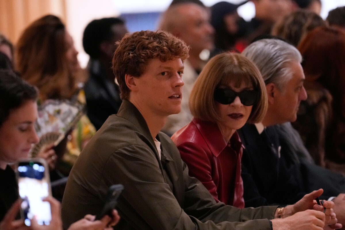 Tennis: Sinner guests at Gucci during Milan Fashion Week