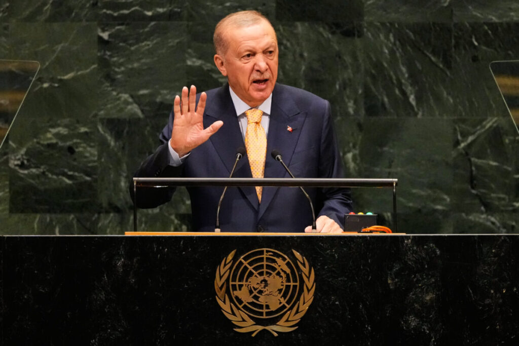 Erdogan: “War criminals have no place on the UN podium.”
