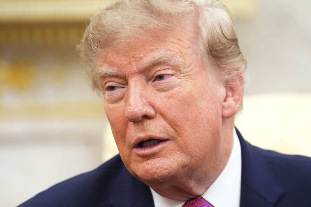 Trump: “Fake news is not tolerated in the White House; it’s a sacred place.”