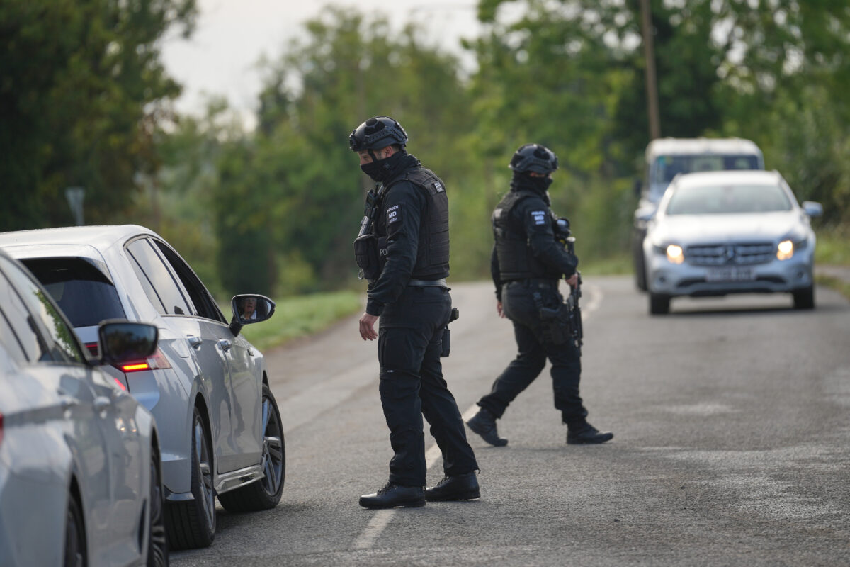 United Kingdom: media reports that no explosives were found in vans at RAF base