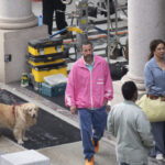 Cinema, Adam Sandler on set in central Turin for ‘Grown Ups 3’