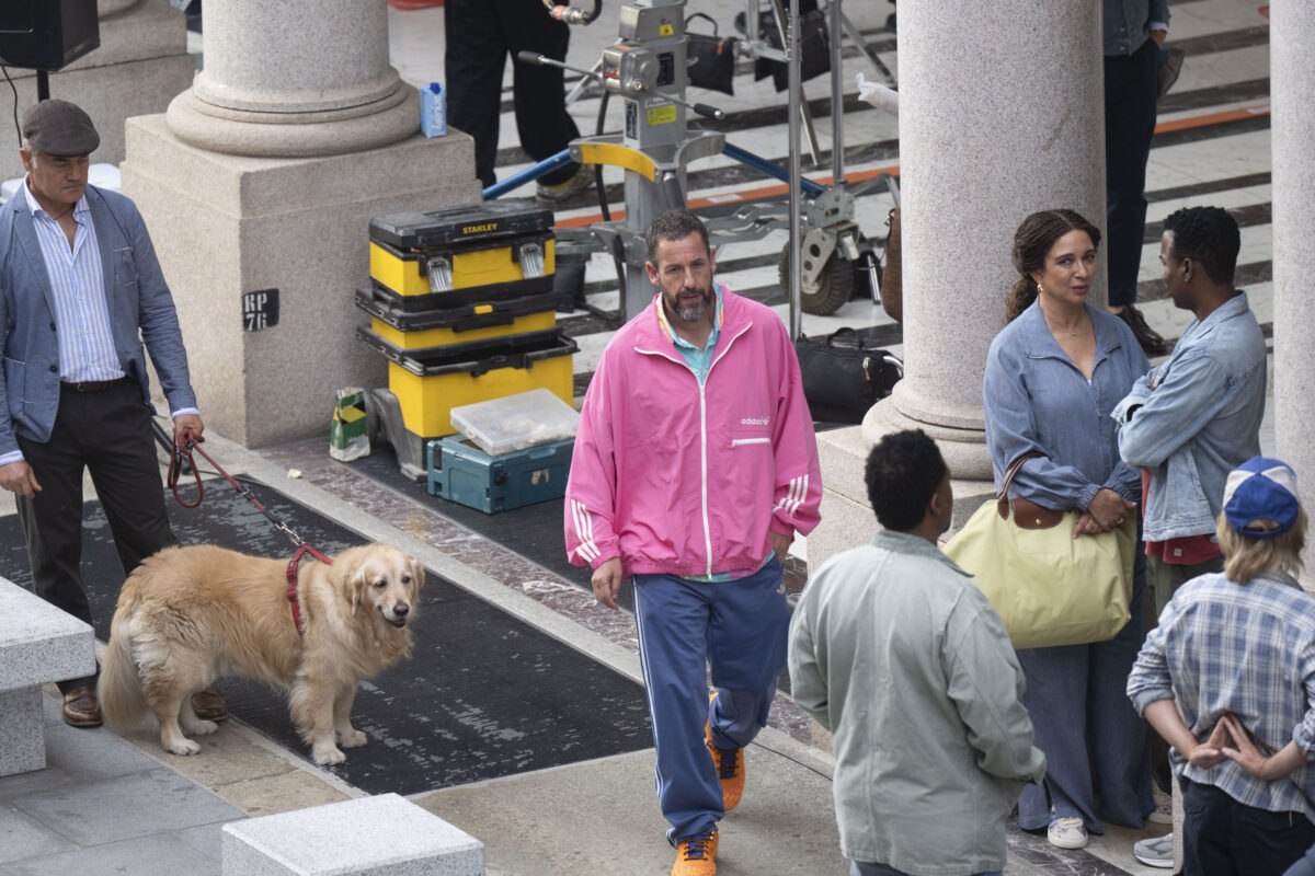 Cinema, Adam Sandler on set in central Turin for ‘Grown Ups 3’