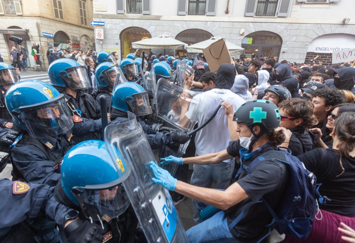 Protests: number of people taken to police headquarters in Milan rises to 50