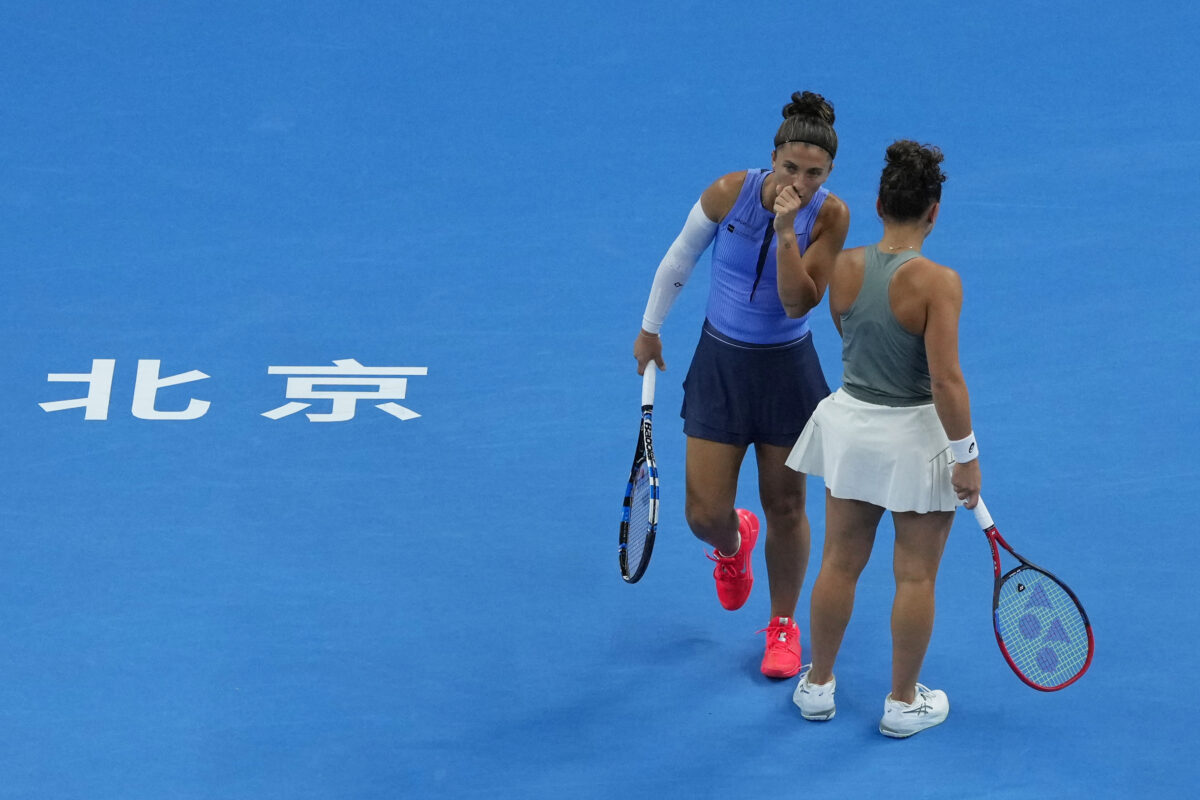 Tennis, WTA Ningbo: Errani and Paolini knocked out in doubles at the first hurdle