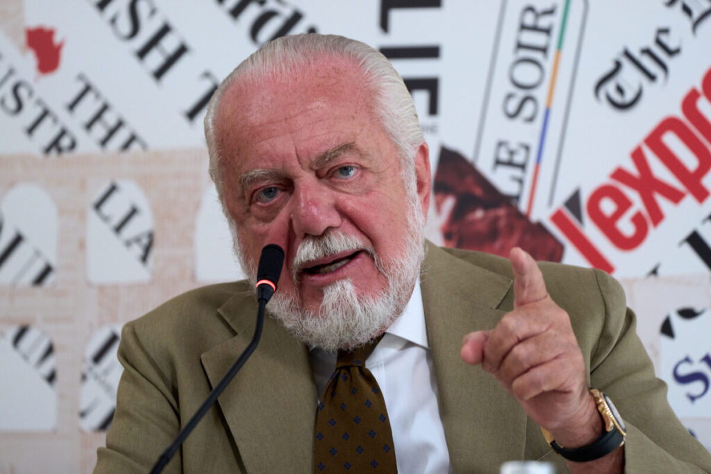 Football, De Laurentiis: “Napoli isn’t for sale, I want to build a stadium.”
