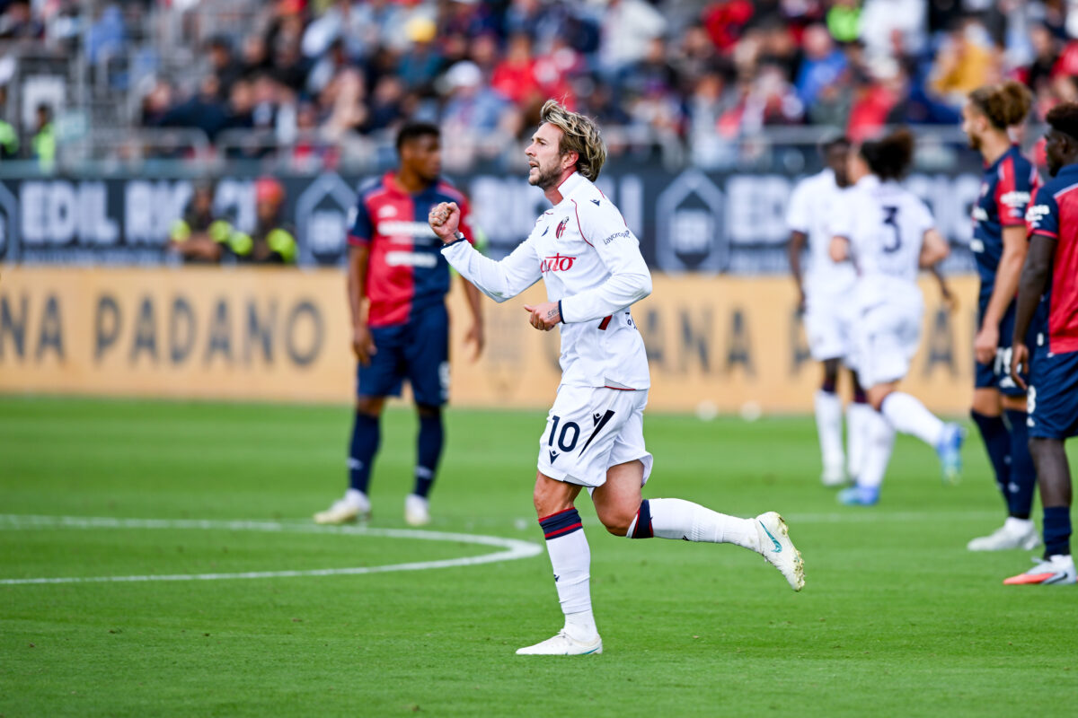 Serie A: Bologna beat Cagliari thanks to goals from Casale and Bernardeschi